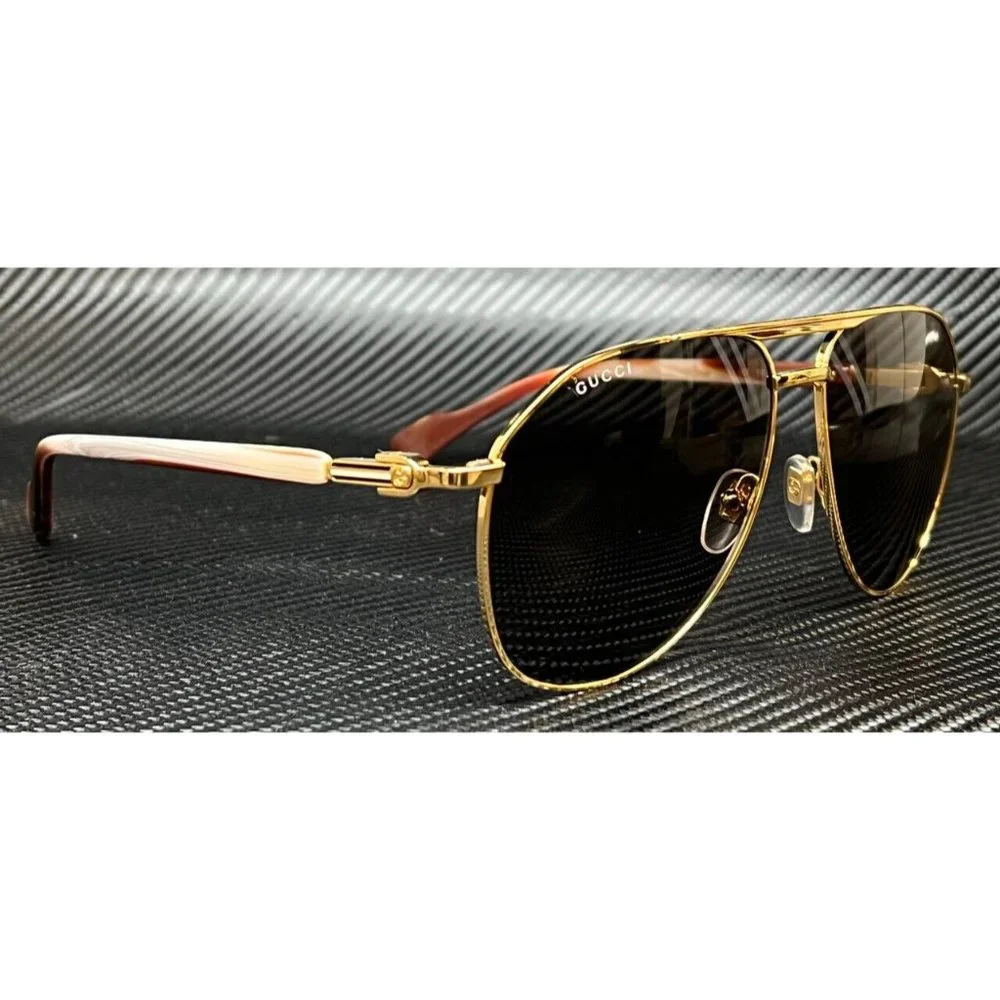 NEW! Gucci Large Men's Brown Sunglasses